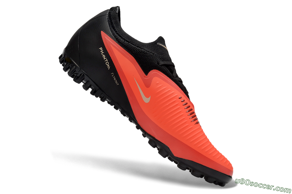 Nike Phantom 6 Elite Low TF Artificial Turf Soccer Shoes - Red/Crimson Blaze/Black 4