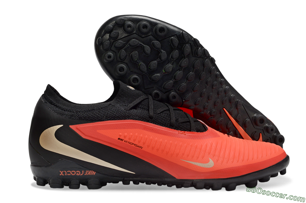 Nike Phantom 6 Elite Low TF Artificial Turf Soccer Shoes - Red/Crimson Blaze/Black 1