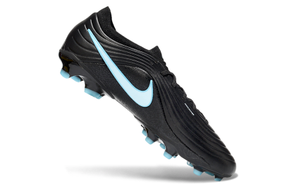 Nike Tiempo Legend 10 Elite FG Firm Ground Soccer Cleats - Black/Sky Blue/Sleek Black