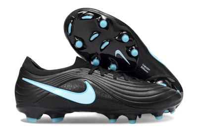 Nike Tiempo Legend 10 Elite FG Firm Ground Soccer Cleats - Black/Sky Blue/Sleek Black