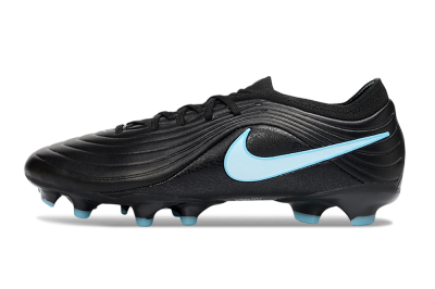 Nike Tiempo Legend 10 Elite FG Firm Ground Soccer Cleats - Black/Sky Blue/Sleek Black