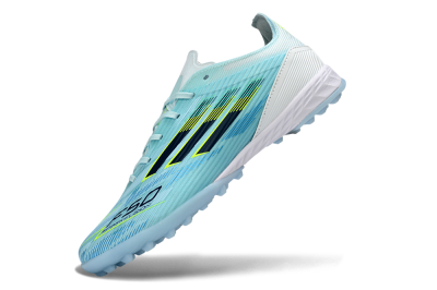 Adidas F50 Elite TF Artificial Turf Soccer Shoes - Blue/Neon Yellow/Sky Blue
