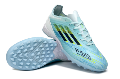 Adidas F50 Elite TF Artificial Turf Soccer Shoes - Blue/Neon Yellow/Sky Blue