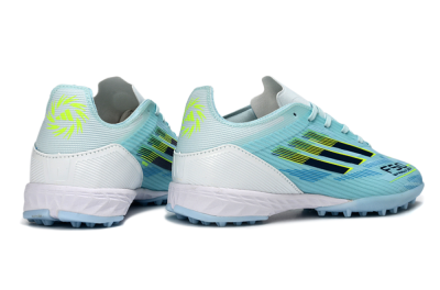 Adidas F50 Elite TF Artificial Turf Soccer Shoes - Blue/Neon Yellow/Sky Blue