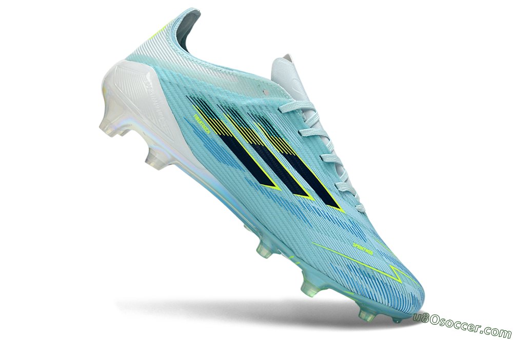 Adidas F50 Elite FG Firm Ground Soccer Cleats - Aqua/Neon Yellow/White 5