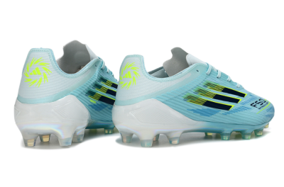 Adidas F50 Elite FG Firm Ground Soccer Cleats - Aqua/Neon Yellow/White