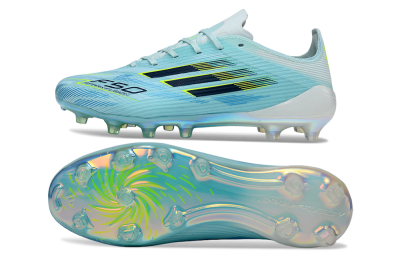 Adidas F50 Elite FG Firm Ground Soccer Cleats - Aqua/Neon Yellow/White
