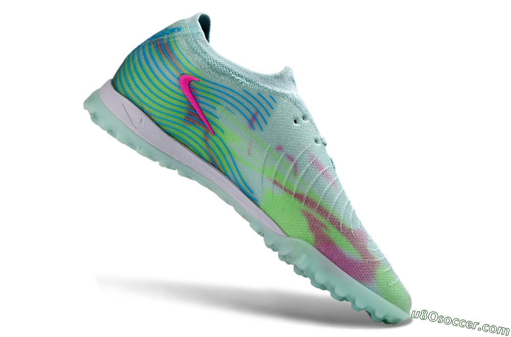 Nike Phantom GX 2 Elite TF Artificial Turf Soccer Shoes - Aqua/Mint Breeze/Pink Fusion 4