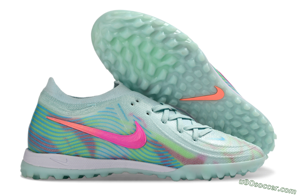 Nike Phantom GX 2 Elite TF Artificial Turf Soccer Shoes - Aqua/Mint Breeze/Pink Fusion 1