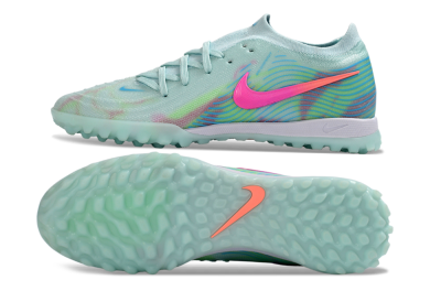 Nike Phantom GX 2 Elite TF Artificial Turf Soccer Shoes - Aqua/Mint Breeze/Pink Fusion