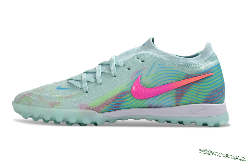 Nike Phantom GX 2 Elite TF Artificial Turf Soccer Shoes - Aqua/Mint Breeze/Pink Fusion 2