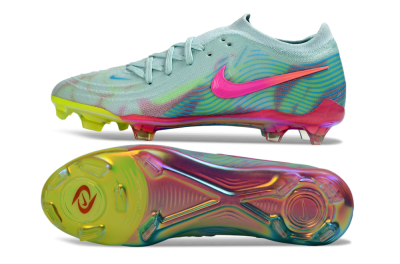 Nike Phantom GX 2 Elite FG Firm Ground Soccer Cleats - Aqua/Neon Pink/Volt Yellow