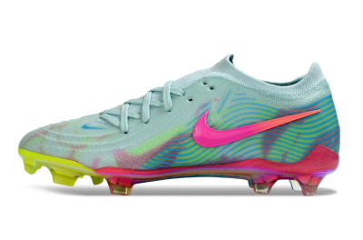 Nike Phantom GX 2 Elite FG Firm Ground Soccer Cleats - Aqua/Neon Pink/Volt Yellow