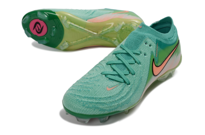 Nike Phantom GX 2 Elite FG Firm Ground Soccer Cleats - Green/Aqua Splash/Coral Peach