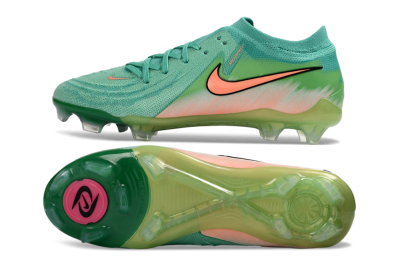 Nike Phantom GX 2 Elite FG Firm Ground Soccer Cleats - Green/Aqua Splash/Coral Peach