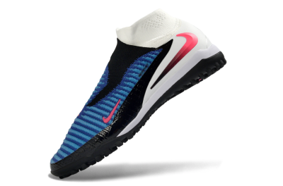 Nike Phantom 6 High Elite TF Artificial Turf Soccer Shoes - Blue/Electric Blue/Fuchsia