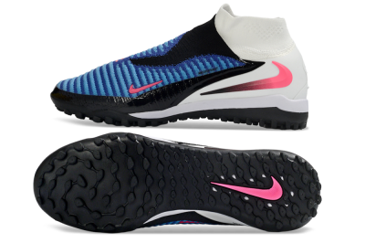 Nike Phantom 6 High Elite TF Artificial Turf Soccer Shoes - Blue/Electric Blue/Fuchsia