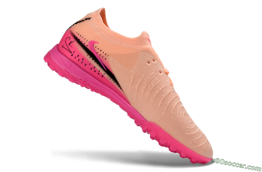 Nike Phantom GX 2 Elite TF Artificial Turf Soccer Shoes - Pink/Peach Sorbet/Fuchsia Burst 4