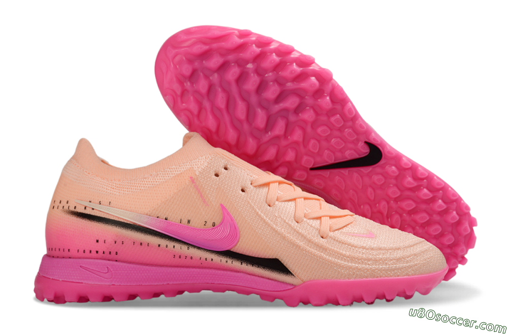 Nike Phantom GX 2 Elite TF Artificial Turf Soccer Shoes - Pink/Peach Sorbet/Fuchsia Burst 1