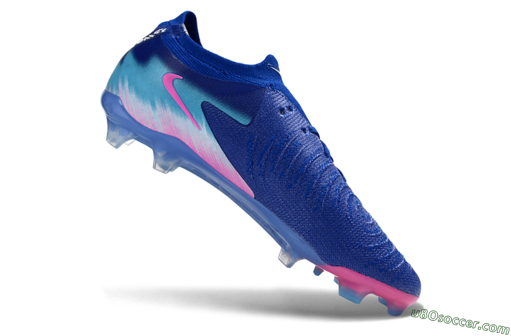 Nike Phantom GX 2 Elite FG Firm Ground Soccer Cleats - Blue/Pink Wave/Blue Gradient 4