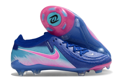 Nike Phantom GX 2 Elite FG Firm Ground Soccer Cleats - Blue/Pink Wave/Blue Gradient