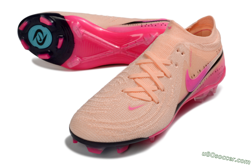 Nike Phantom GX 2 Elite FG Firm Ground Soccer Cleats - Pink/Coral Burst/Fuchsia Glow 3