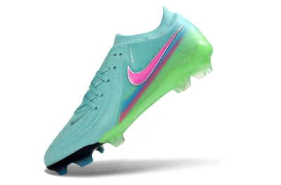 Nike Phantom GX 2 Elite FG Firm Ground Soccer Cleats - Aqua/Neon Green/Fuchsia