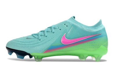 Nike Phantom GX 2 Elite FG Firm Ground Soccer Cleats - Aqua/Neon Green/Fuchsia