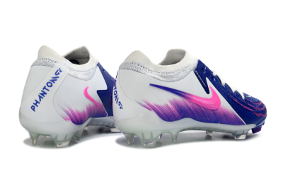 Nike Phantom GX 2 Elite FG Firm Ground Soccer Cleats - Blue/Vibrant Pink/Soft White