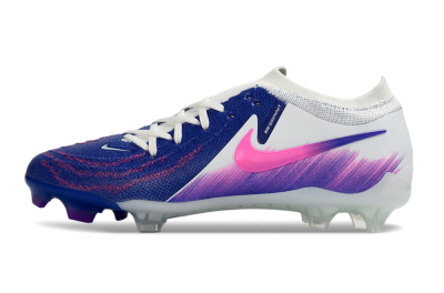 Nike Phantom GX 2 Elite FG Firm Ground Soccer Cleats - Blue/Vibrant Pink/Soft White