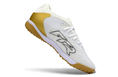Puma Future 8 Ultimate TF Artificial Turf Soccer Shoes - White/Gold/Special White