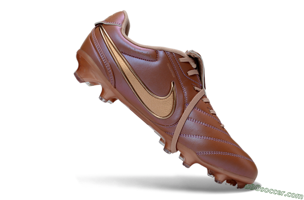 Nike Tiempo Legend SE FG Firm Ground Soccer Cleats - Brown/Cocoa Brown/Metallic Gold 4