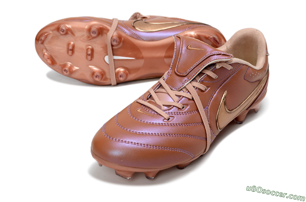 Nike Tiempo Legend SE FG Firm Ground Soccer Cleats - Brown/Cocoa Brown/Metallic Gold 3