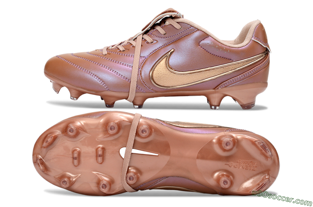 Nike Tiempo Legend SE FG Firm Ground Soccer Cleats - Brown/Cocoa Brown/Metallic Gold 0