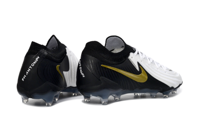 Nike Phantom GX 2 Elite AG Artificial Grass Soccer Cleats - Black/White/Gold