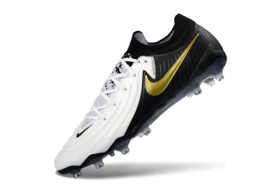 Nike Phantom GX 2 Elite AG Artificial Grass Soccer Cleats - Black/White/Gold