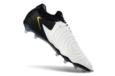 Nike Phantom GX 2 Elite AG Artificial Grass Soccer Cleats - Black/White/Gold