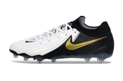 Nike Phantom GX 2 Elite AG Artificial Grass Soccer Cleats - Black/White/Gold