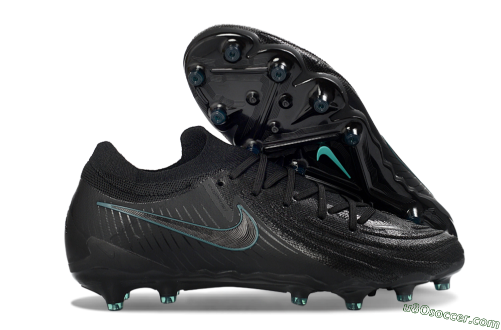 Nike Phantom GX 2 Elite AG Artificial Grass Soccer Cleats - Black/Teal Burst/Shadow Black 1