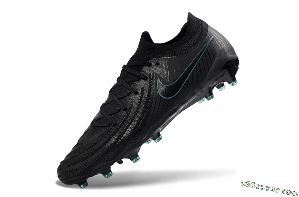 Nike Phantom GX 2 Elite AG Artificial Grass Soccer Cleats - Black/Teal Burst/Shadow Black 5