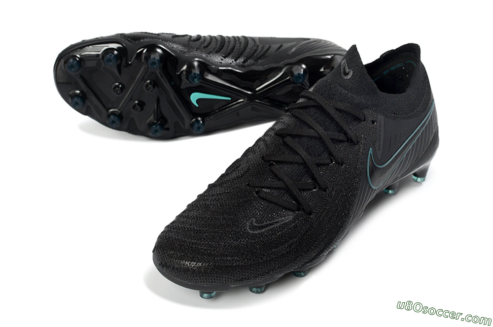 Nike Phantom GX 2 Elite AG Artificial Grass Soccer Cleats - Black/Teal Burst/Shadow Black 3
