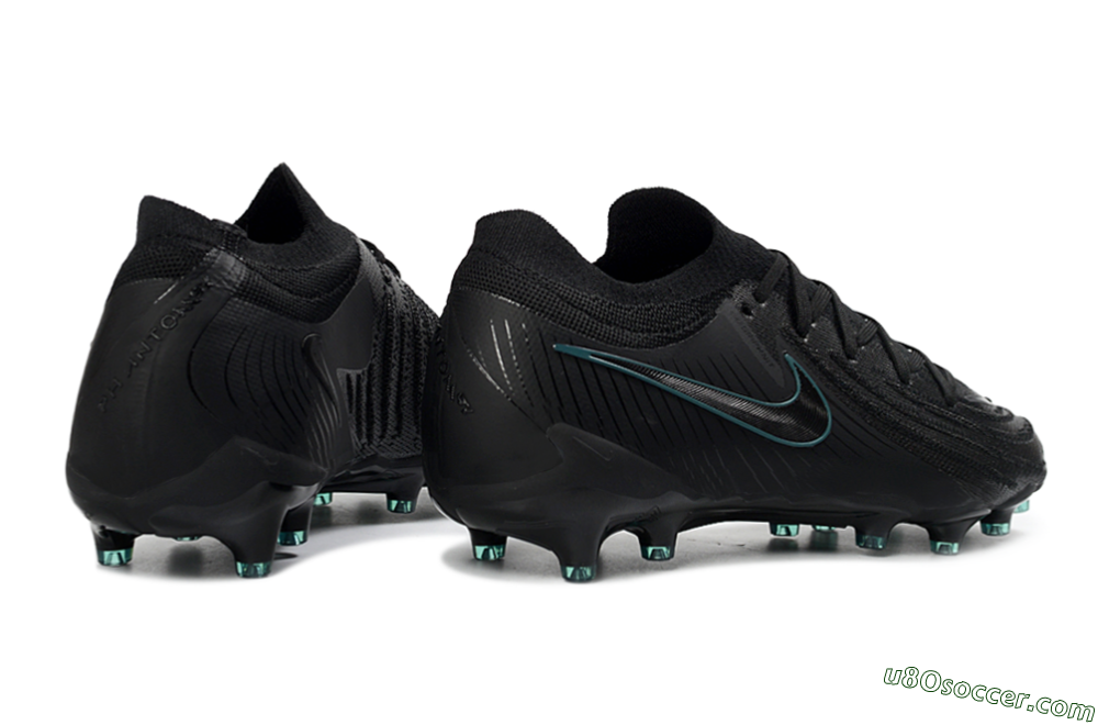 Nike Phantom GX 2 Elite AG Artificial Grass Soccer Cleats - Black/Teal Burst/Shadow Black 6
