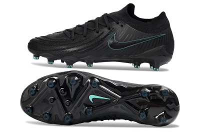 Nike Phantom GX 2 Elite AG Artificial Grass Soccer Cleats - Black/Teal Burst/Shadow Black