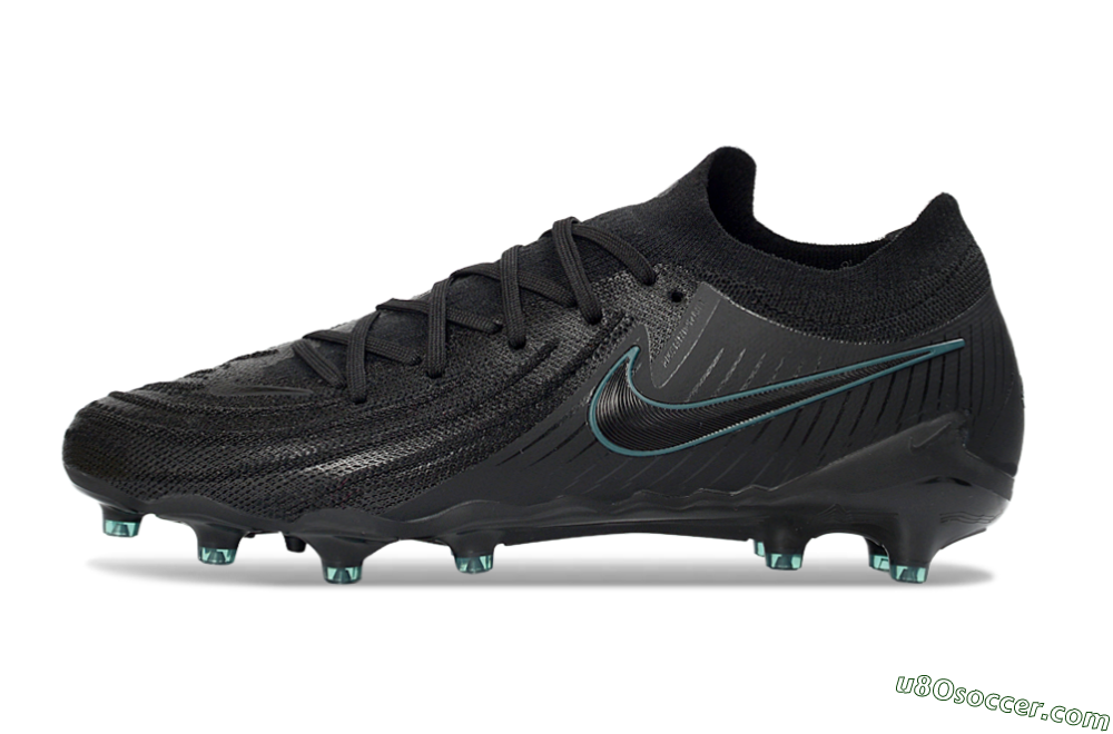 Nike Phantom GX 2 Elite AG Artificial Grass Soccer Cleats - Black/Teal Burst/Shadow Black 2