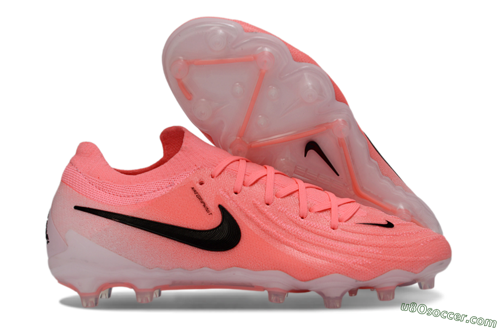 Nike Phantom GX 2 Elite AG Artificial Grass Soccer Cleats - Pink/Bright Coral/Deep Black 1