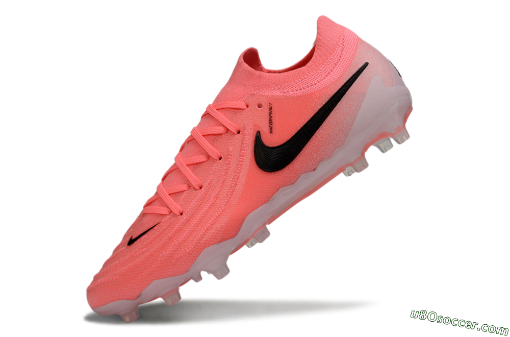 Nike Phantom GX 2 Elite AG Artificial Grass Soccer Cleats - Pink/Bright Coral/Deep Black 5