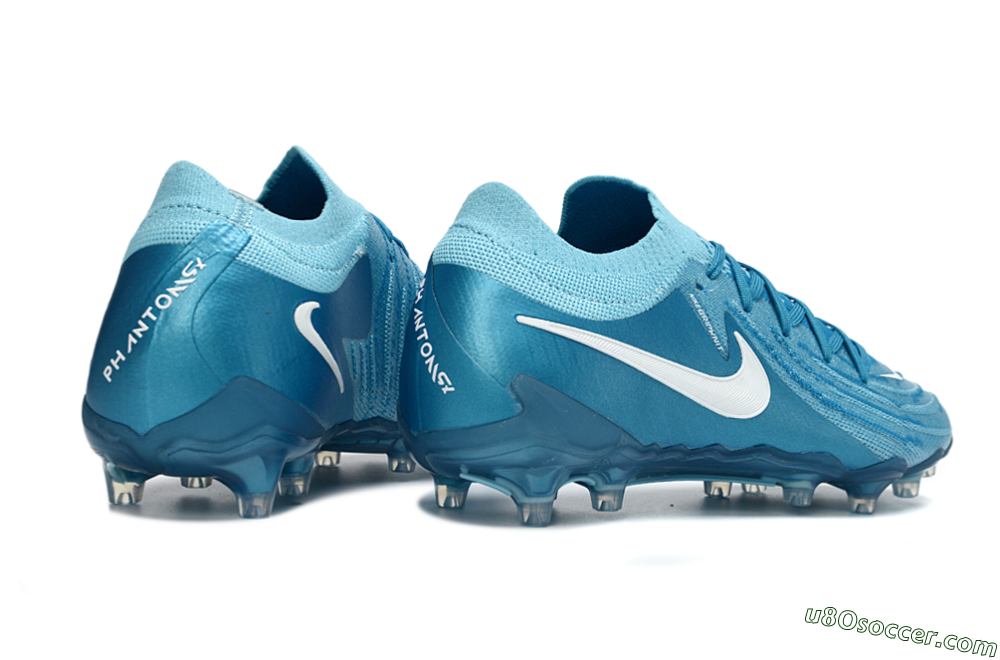 Nike Phantom GX 2 Elite AG Artificial Grass Soccer Cleats - Blue/Sky Blue/Ocean Blue 6