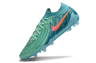 Nike Phantom GX 2 Elite AG Artificial Grass Soccer Cleats - Green/Aqua Mist/Coral Reef