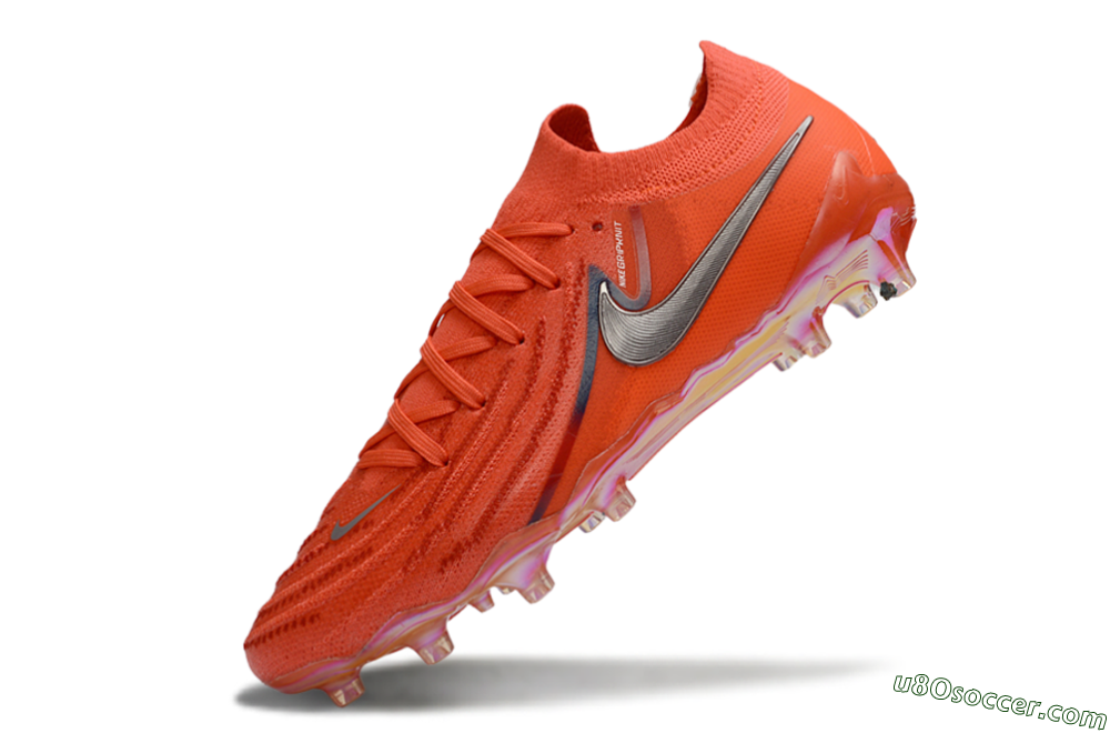 Nike Phantom GX 2 Elite AG Artificial Grass Soccer Cleats - Orange/Electric Orange/Sunset Blaze 5