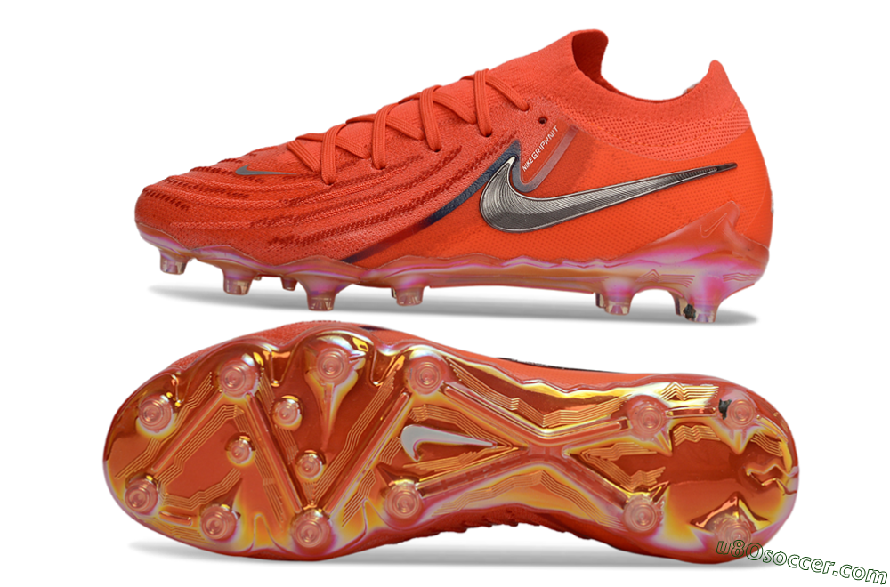 Nike Phantom GX 2 Elite AG Artificial Grass Soccer Cleats - Orange/Electric Orange/Sunset Blaze 0